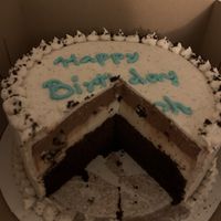 Custom whole Oreo ice cream cake  at Bombay Food Junkies in St Louis