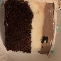 Custom whole Oreo ice cream cake slice  at Bombay Food Junkies in St Louis