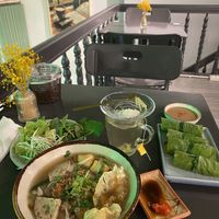 OM Pho and Lettuce Wraps  at OM - Vegan Bistro in Qui Nhon