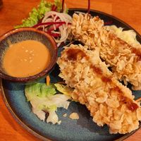 Tofu with rice flakes at Dream Vegan in Berlin