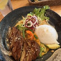 Rice & vegan duck  at Dream Vegan in Berlin