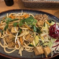 Fried udon noodles with tofu - 3.5/5  at Dream Vegan in Berlin