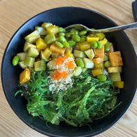 vegetable poke bowl at Tsunami Japanese in Burnsville