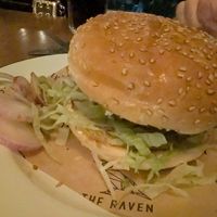 Katsu burger  at The Raven in Chester