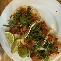 Vegan tofu Al pastor taco  at El Cantarito in Portland