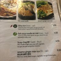Daily Special Menu at Yuan Vegetarian Bistro in East Singapore