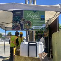 The stand  at Vegan Plus+ in Kingston