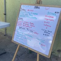 The menu as of 22-11-2024  at Vegan Plus+ in Kingston