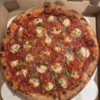 Fall 2024 special - vegan puttanesca (spicy!) 🌶️  at Dantini Pizza in Seattle