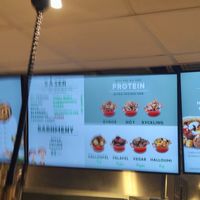 A shitty pic of the protein selection at Kebabfabriken in Oerebro
