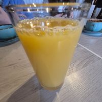 Orange juice at Whelk Coppers Tea Rooms in Sheringham