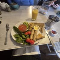 Vegan breakfast at Whelk Coppers Tea Rooms in Sheringham