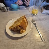 Vegan biscoff cake at Whelk Coppers Tea Rooms in Sheringham