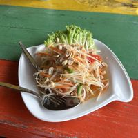 papaya salad (no fish sauce)   at Maylamean Bungalows - เมลามีน in Koh Chang