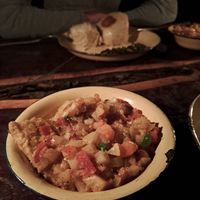 Vegan chicken stew at Planet Culture Café in Maun