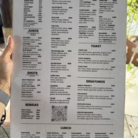 Plant based protein powder and other add ons are on the back of the menu   at Organi-K in San Jose Del Cabo