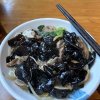 Mushroom noodles (non-spicy)  at Fuquan Vegetarian Noodles - 福泉素麵 in Hangzhou