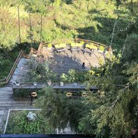 The terrace (where their coffee place is/will be)   at Dalat Harmony Garden in Da Lat