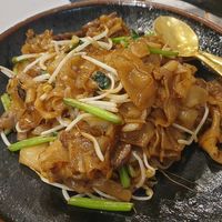 Stirfried Flat Rice Noodles with Beef $18.00: nice charring but not very flavourful at Veggie Inn  in Footscray