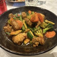 Chickn and vegetables   at Veggie Inn  in Footscray