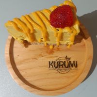 Passion mango cheesecake at KURUMI - Healthy Vegan Food & Desserts in Hoi An