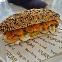 Smoked tofu/carrot bahn mi at KURUMI - Healthy Vegan Food & Desserts in Hoi An