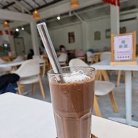 Chocolate cashew milk shake at KURUMI - Healthy Vegan Food & Desserts in Hoi An