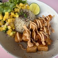 Rice with mango salad and tofu  at KURUMI - Healthy Vegan Food & Desserts in Hoi An