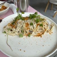 Cashew cream pasta  at KURUMI - Healthy Vegan Food & Desserts in Hoi An