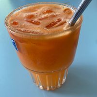 Beautiful tan juice at KURUMI - Healthy Vegan Food & Desserts in Da Nang