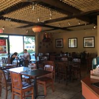 Inside the restaurant  at Little Thai Place in Victoria