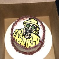 My custom made birthday cake  at The Sweet Beet in Granby