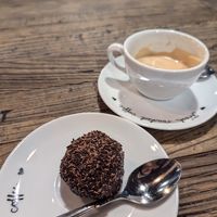 Chocolate ball at Robert's Coffee in Rovaniemi