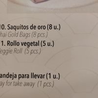 Rollo vegetal at Restaurant Gran Muralla in Calafell