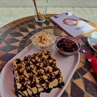 Vegane Waffel at Cafe Luca's in Immenstadt