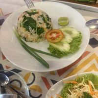 Tasty rice, served with salad.  Really nice place in general. Will return here for sure.  at Sweet & Sour Restaurant - สวีท แอนด์ ซาวร์ in Phuket