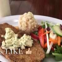 Milanesa de Berenjena, ¡deliciosa! at La Flor De La Vida in Tijuana