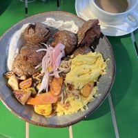 Vegan option breakfast hash   at The Sovengard in Grand Rapids
