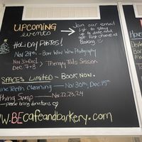 Menu options  at Be Cafe & Bakery in Hamilton