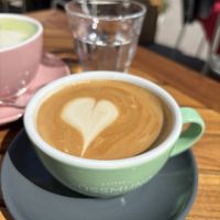 Coffe with oat milk   at Otti - Das Vorstadt Café in Vienna