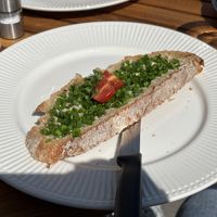 Bread with vegan butter and chives   at Otti - Das Vorstadt Café in Vienna