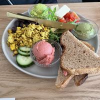 Vegan breakfast plate  at Zucker & Rüben in Koblenz