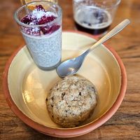 Cookie au chocolat + dessert aux graines de chia #Veganuary at Légumineuses in Nancy