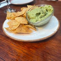 guac-average. Nice seasoning on the chips. at Taquito in Carlton
