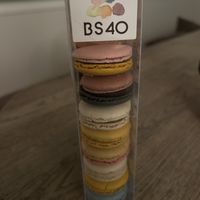 coconut, vanilla, dark chocolate, mango, champagne, wasabi, yuzu, blueberry 16€  at BS40  in Brussels