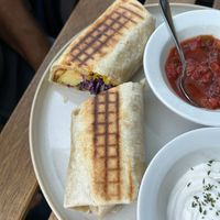 Mornin' burrito at AM Cafe in Vancouver