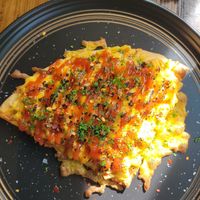Am pizza at AM Cafe in Vancouver