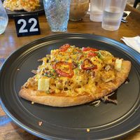 Spicy breakfast pizza 😋 🍕   at AM Cafe in Vancouver