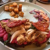 Toston de tofu macha  at DOC Café in Buenos Aires