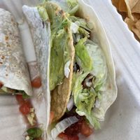 Vegan tacos (bad pic sorry)  at Taco Boyz in Moncton